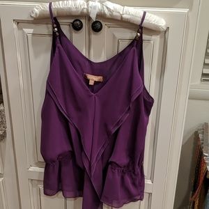 Ellen Tracy purple silk camisole
